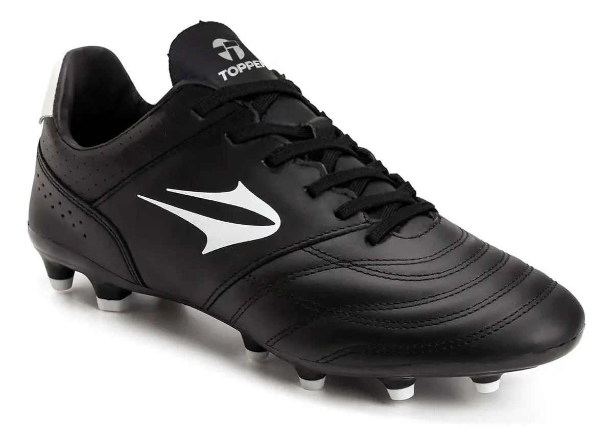Botines Topper Artis II FG Negro Fútbol