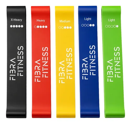 Kit Bandas Elásticas Fibra Fitness